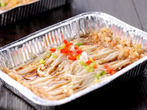 梨树锡纸烤金针菇